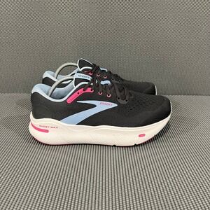 Brooks Ghost Max XW Ebony Lilac Rose Womens Athletic Running Shoes Sz 11 X Wide